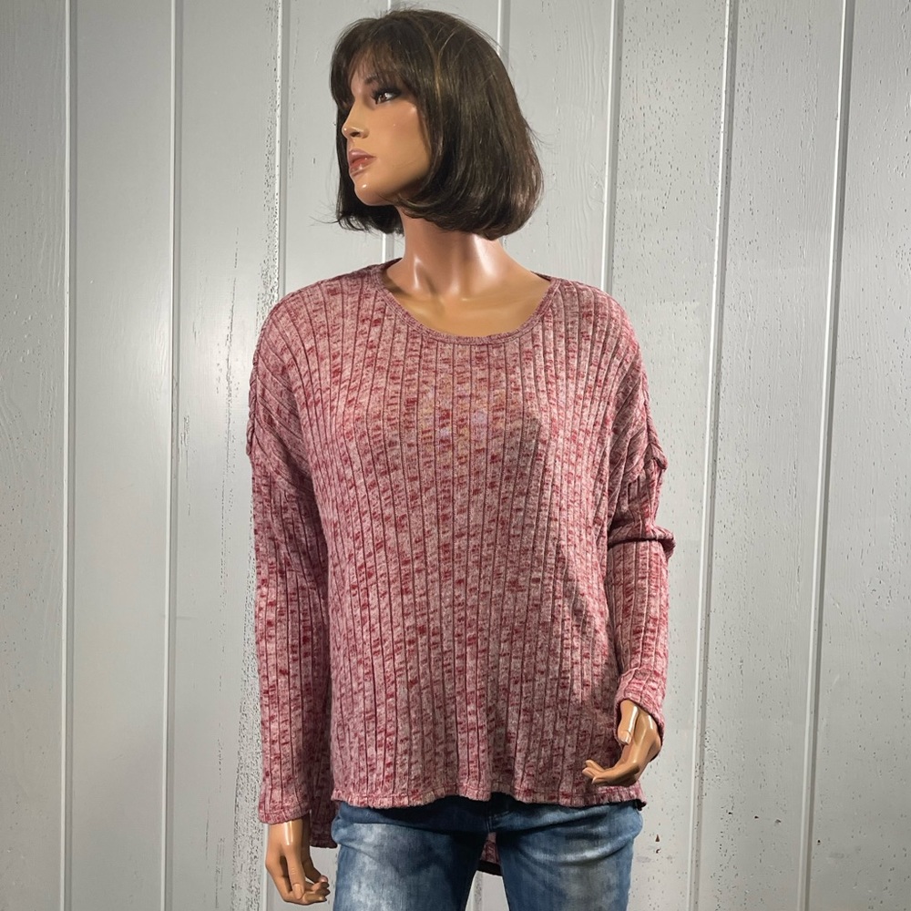 *Canyon River Blues Women's Maroon Long sleeve Tunic Top Sz L